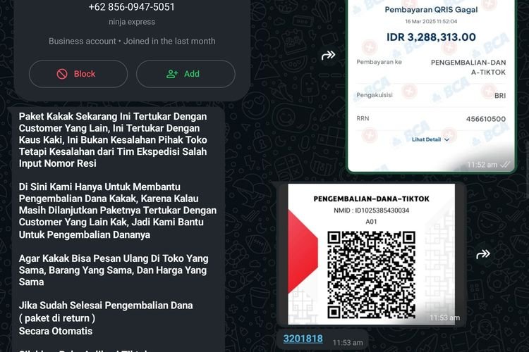 Awas, Ada Modus Penipuan Paket Tertukar dan Scan QRIS Transfer ke Penipu