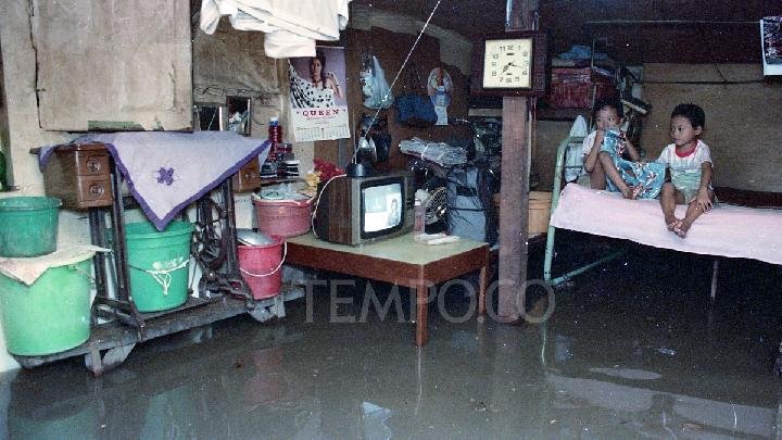Curah Hujan Tinggi, 29 RT di Jakarta Terendam Banjir