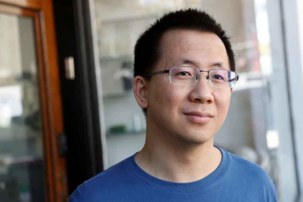 Founder TikTok Zhang Yiming yang Salip Konglomerat Air Mineral Jadi Orang Terkaya di China