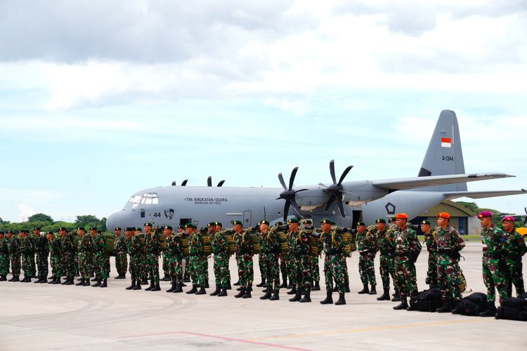 Tim Operasi Kemanusiaan Myanmar keberangan dari Lanud TNI AU Halim Perdanakusuma