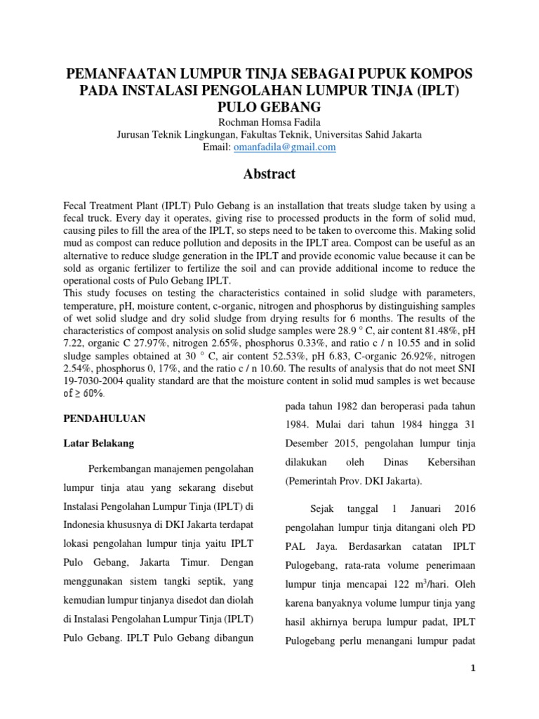 Segera Miliki IPLT di Jawilan, Tinja Diolah Jadi Pupuk Organik Gratis untuk Petani
