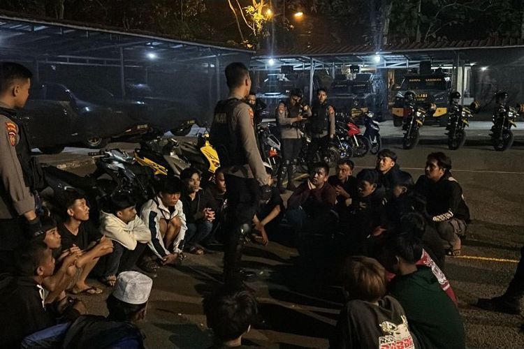 Polda Banten Amankan 24 Remaja di Malam Hari