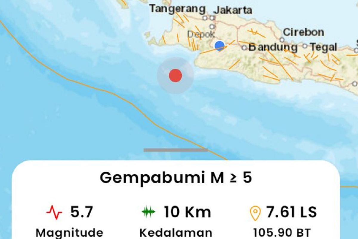Peringatan BMKG: Gempa Banten Dirasakan Senin 28 Juli 2025