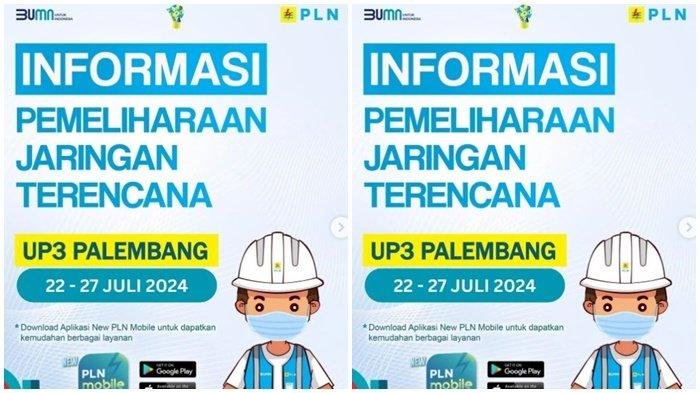Pemadaman Listrik di Palembang Hari Ini, Wilayah Terdampak 4 Jam