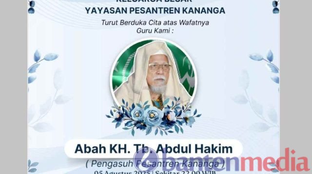 Banten Kehilangan Ulama Besar, KH Tubagus Abdul Hakim Wafat