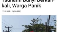 Uji Coba Sirine Peringatan Dini Hari Ini, Warga Banten Diminta Tenang