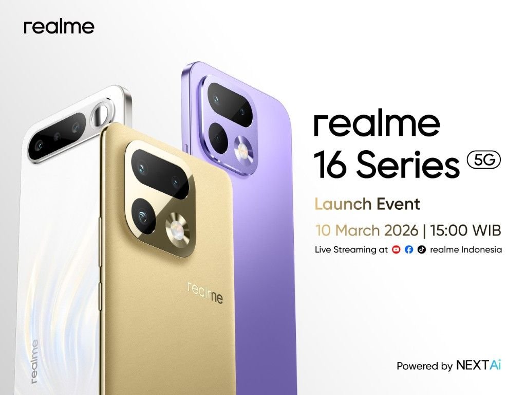 Realme 16 Series 5G Rilis 10 Maret, Ditenagai Kamera 200MP